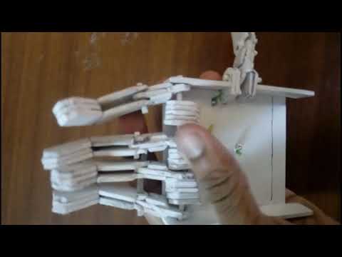 Prostheic hand from foam board | Diy