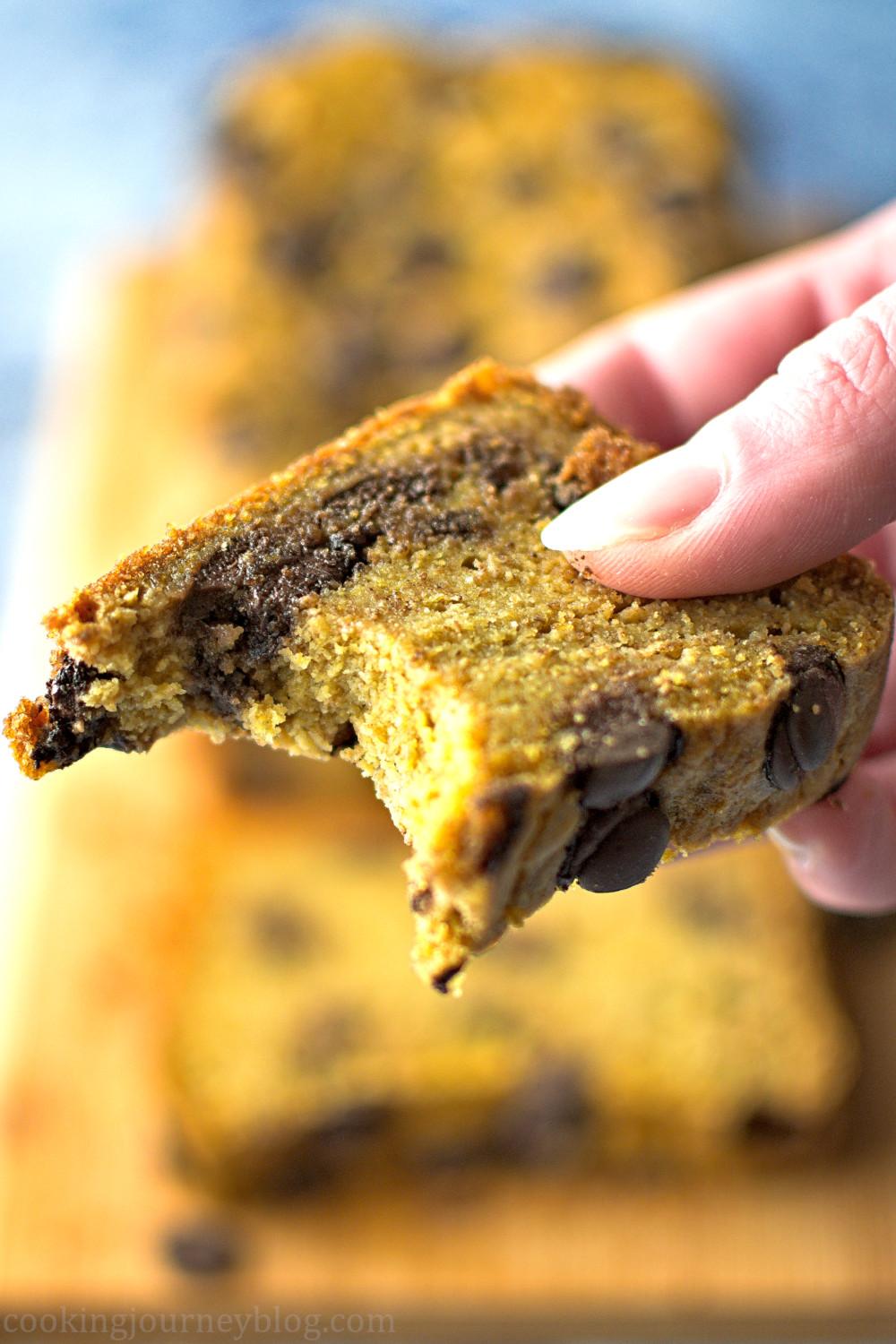 Pumpkin Chocolate Chip Bread 2 - Cooking Journey.jpg