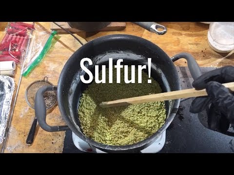 Purifying Garden Sulfur for Black Powder Rockets