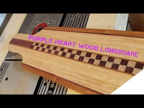 Purple heart wood Longboard