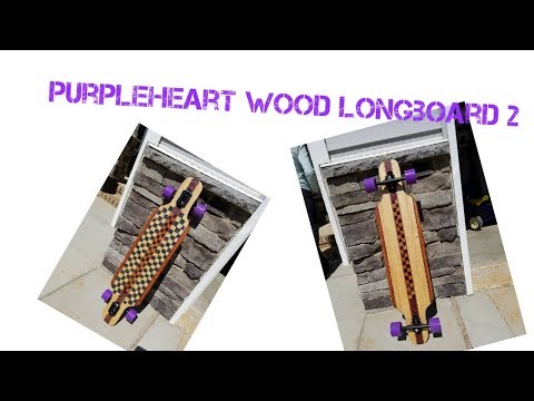 Purpleheart wood Longboard