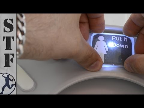 Put The Toilet Seat Down - DIY LED Reminder