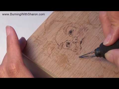 Pyrography: How To Burn a White Beard on Santa