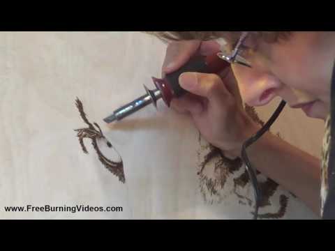 Pyrography: How to Begin a Large Format Woodburned Tiger