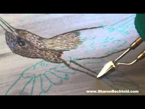 Pyrography How to Burn a Hummingbird Part 1