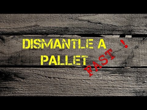 QUICKLY and EASILY take apart a WOODEN PALLET