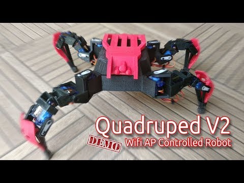 Quadruped V2 Wifi Web Server Demo