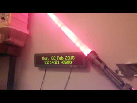 Quick Cheerlights Lightsaber Demo - Arduino, Neopixel, and Cheer!