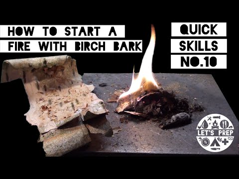 Quick Skills #10: How to start a fire with birch bark