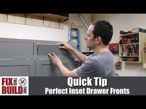 Quick Tip:  How To Get Perfect Inset Drawer Fronts