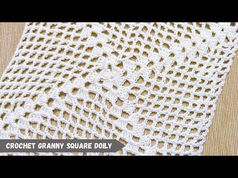 Quick and Easy Crochet Granny Square Doily