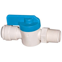 Quick-connect male stop valve