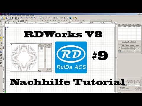 RDWorks v8 Tutorial Nachhilfe - Versatz und Prozessmanager [Deutsch] #9