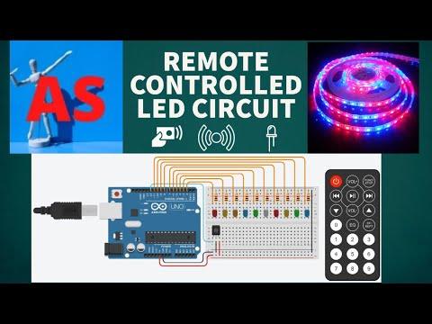 REMOTE CONTROLLED LED CIRCUIT | TINKERCAD | AS ROBOTICS