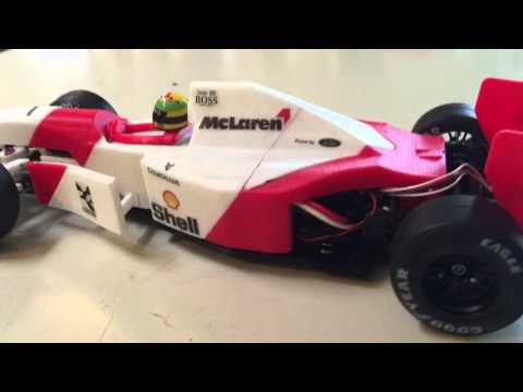 RS-01 Ayrton Senna's 1993 Mclaren MP4/8 F1 3D printed RC car