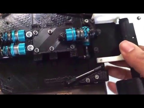 RS-01 OpenRc F1 chassis rear suspension demonstration