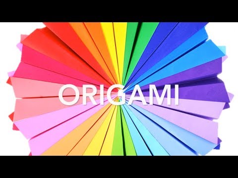 Rainbow Paper Airplanes by Little Origami Master | It's Fun &amp;amp; Easy!