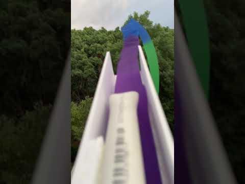 Rainbow Ribbon Power Streamer (Looper) view from head.