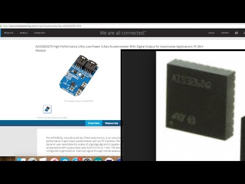 Raspberry Pi AIS328DQTR  3-Axis Accelerometer Python Tutorial