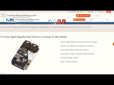 Raspberry Pi MAG3110 Sensor Python Tutorial