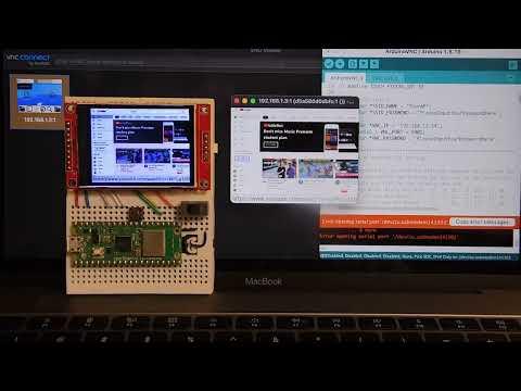 Raspberry Pi Pico W x Arduino_GFX x ArduinoVNC