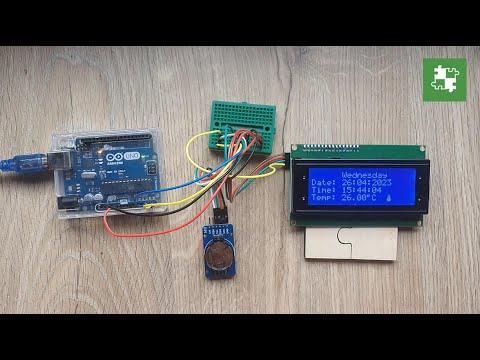 Real Time Clock : Arduino UNO + DS3231 RTC Module + LCD 20x4 I2C // Horloge en temps r&eacute;el