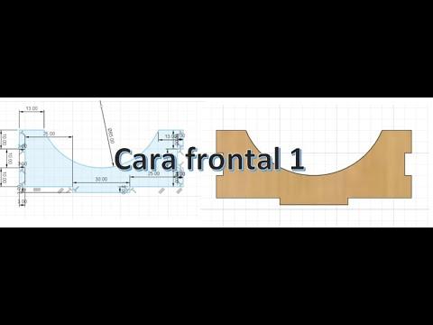 Realizaci&oacute;n de la cara frontal 1 - Porta celular/Fusion 360