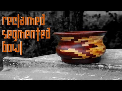Reclaimed (pallet wood/mahogany) Segmented Bowl