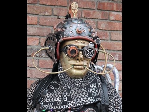 Recycled Art Costume - The making of a Cyborg Halloween 2016 Part one