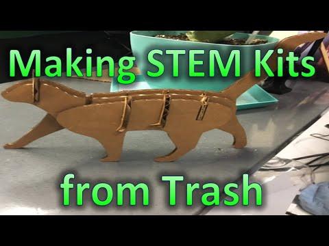 Recycling 125 lbs of Cardboard to Make Free Educational Toys for Children