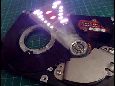 Recycling an old hard drive to a fancy clock.