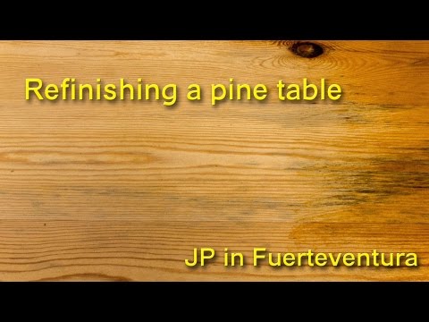 Refinishing a Pine Table