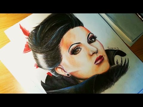 Regina Mills - Lana Parrilla Speed Drawing | Disegno Regina Mills