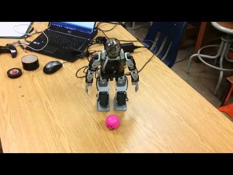 Remote Color Tracking CM-530 Soccer Robot