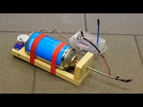 Remote Controlled Flamethrower - How to Make Butane Fire