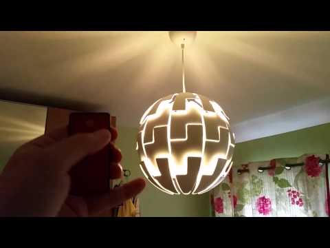 Remote Controlled IKEA Death-Star Lamp