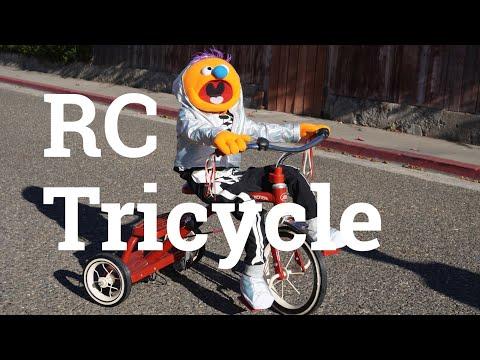 Remote Controlled Tricycle-Riding Puppet