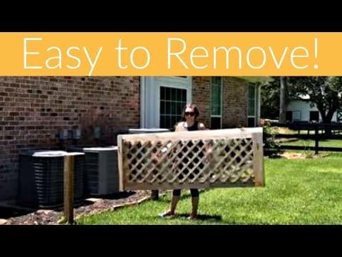 Removable DIY Lattice Screen Panel - DIY Lattice Fence - AKA my most trolled project. ;)