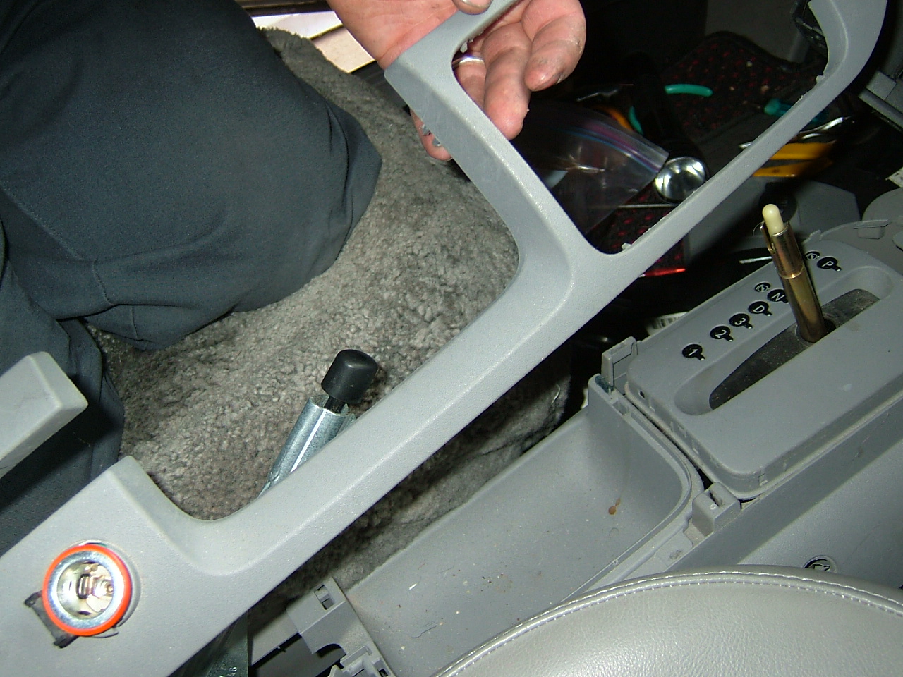 Remove upper console trim.JPG