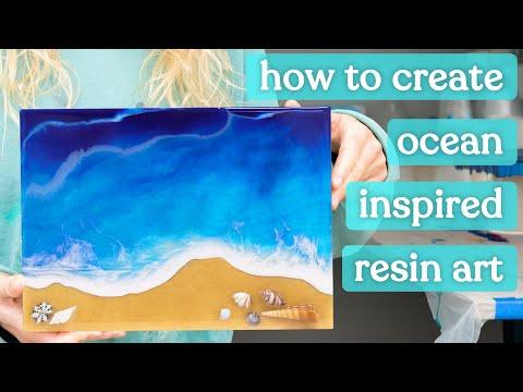 Resin Art - How to Create Ocean Inspired Epoxy Resin Art Work