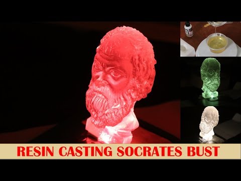 Resin Casting Socrates bust using Silicone Mould - Silicon Moulding Steps