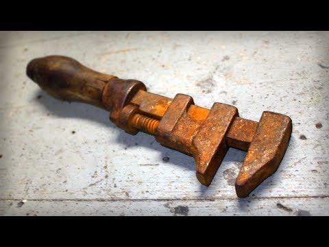 Restoring Antique Monkey Wrench - Tool restoration