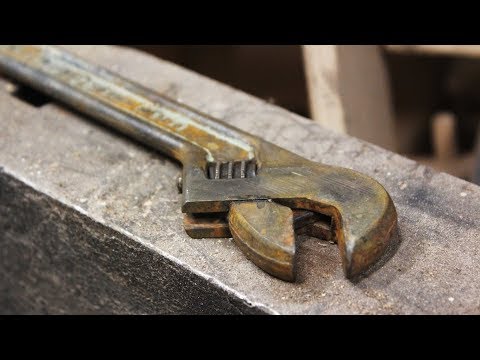 Restoring Tools - Old Rusty Wrench