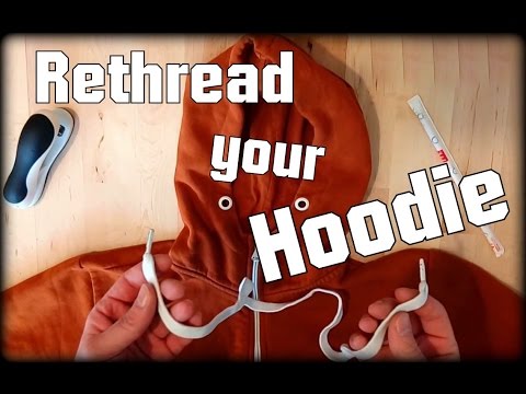 Rethread your Hoodie (in less than a minute) - Life Hack