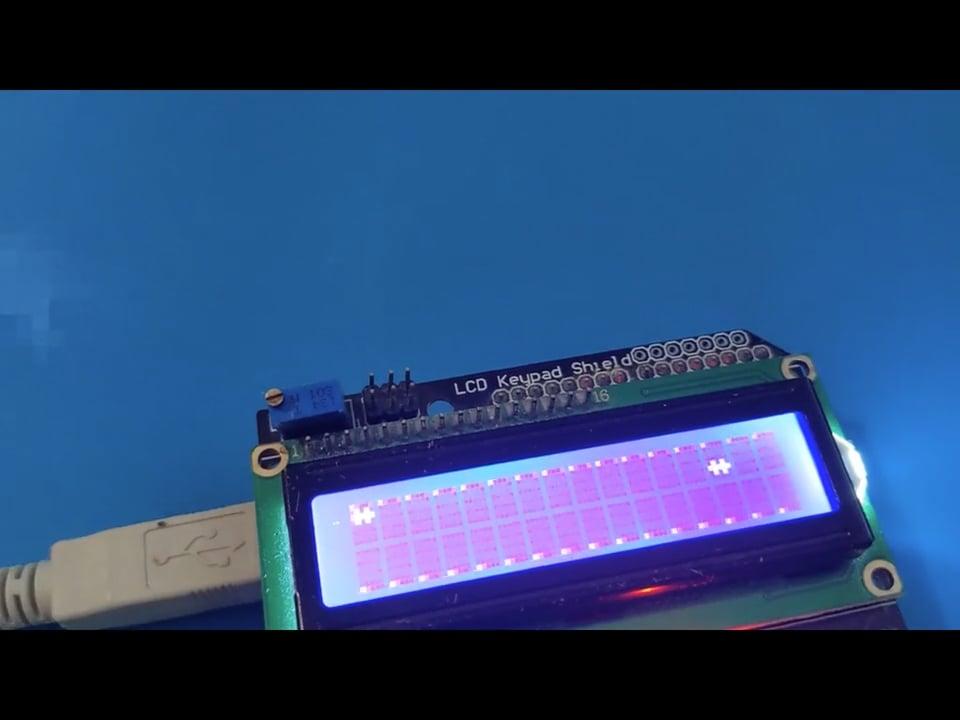 Retro Racing Game on a 16x2 Character LCD With Arduino