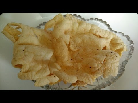 Rice Papad Recipe | How to make Rice Papad by Healthy Kadai