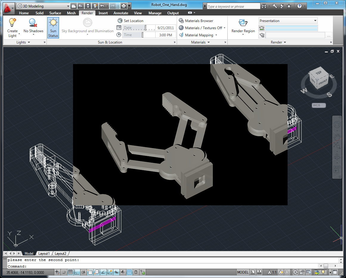 Robot Claw CAD Work