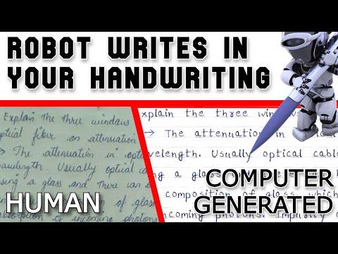 Robot Writes Assignments / Homework in Your Handwriting | Python Code | School &amp;amp; College Students