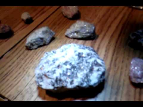 Rock lawn mining finds. Unknown ores pirite.