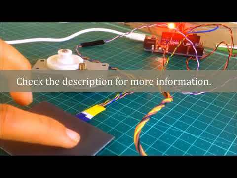 Rotary Encoder Connected to Laptop Tochpad | Stepper Motor as Rotary encoder